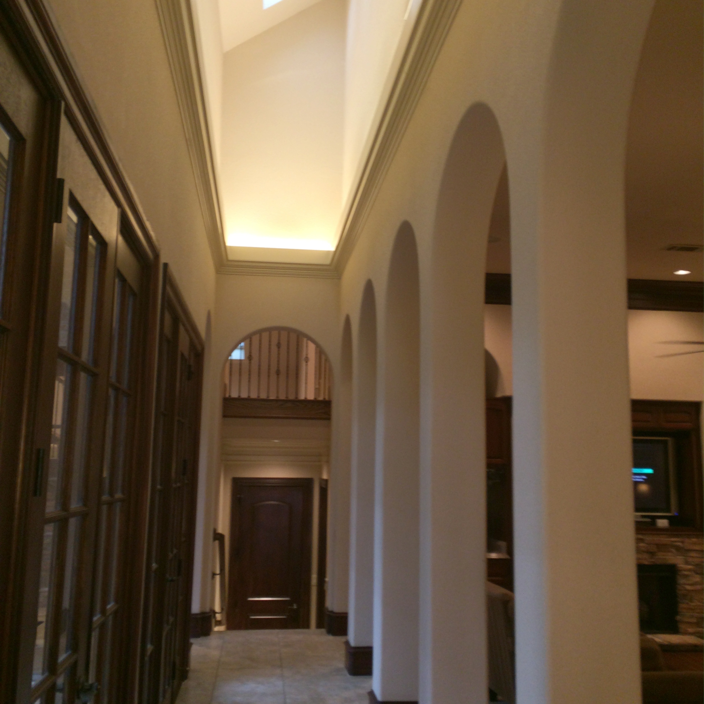 skylighted hallway